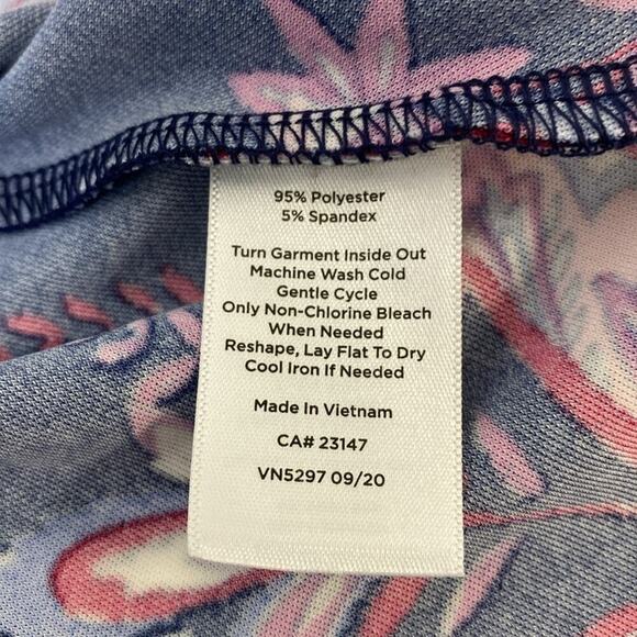 Talbots Jersey Knit Paisley Dress 14 Fit & Flare - Picture 10 of 12